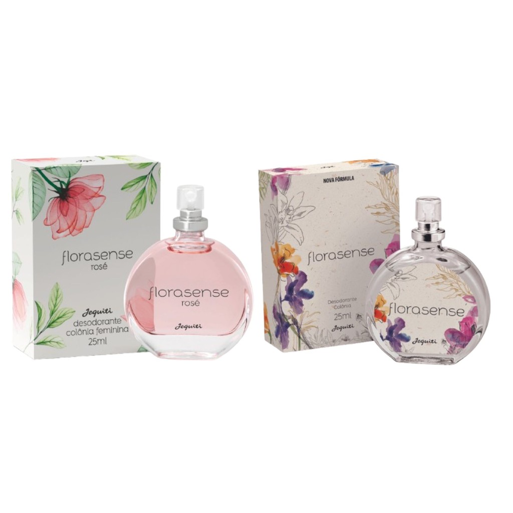 Kit C/ 2 tipos de  Florasense Colônia Feminina  25ml - Jequiti