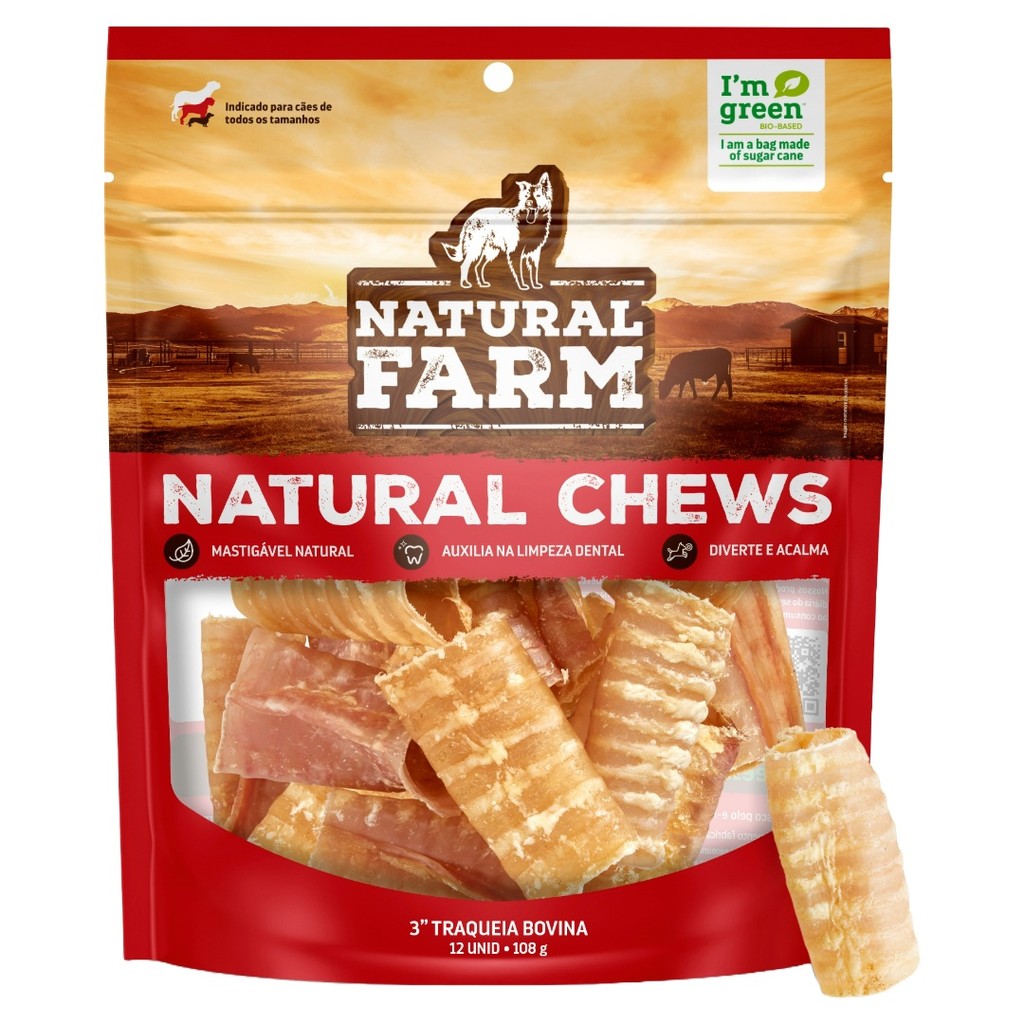 MORDEDOR PET NATURAL FARM TRAQUEIA 3" 12X1 