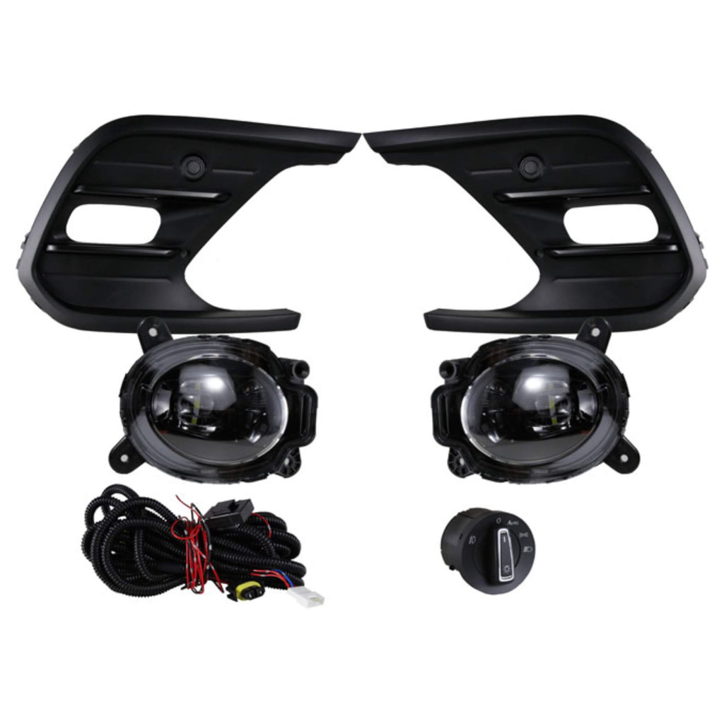 Kit Farol Milha Led Novo Polo 23 Comf. Sense Tsi Mpi Botão Modelo Original Shocklight - SL-263210LED em Oferta na Shopee