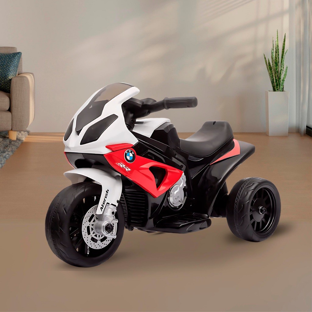 Imagem Motinha Eletrica Infantil Vermelha Crianca Mini Moto Motorizada motocicleta menino e menina barata