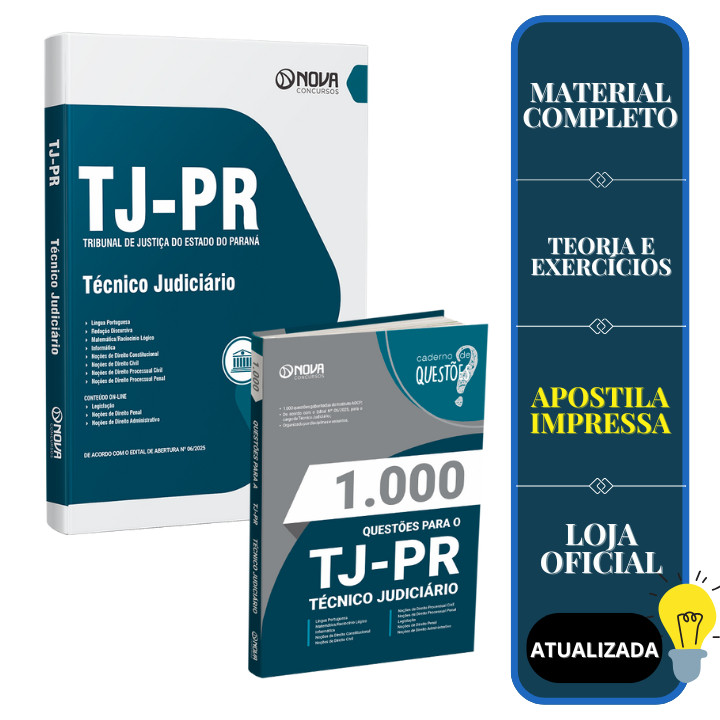 Imagem Combo TJ-PR 2025 - Técnico Judiciário