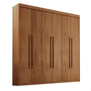 Guarda-Roupa Casal Xangai 6 PT 2 GV Imbuia em Oferta na Shopee