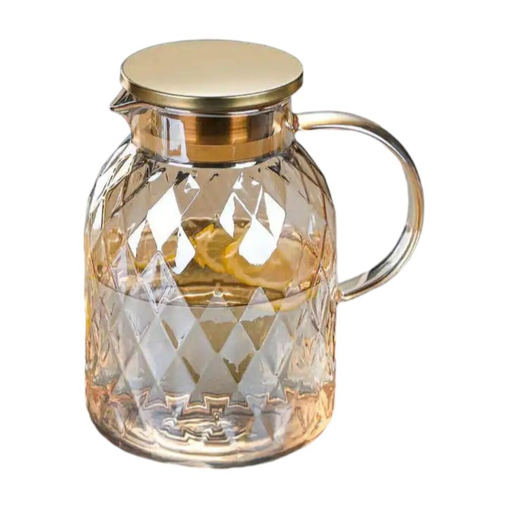 Jarra Vidro Borossilicato Tampa De Inox 1,8 Litros Aurora
