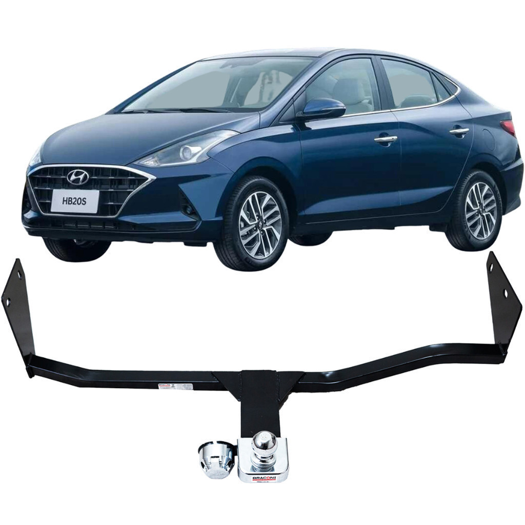 Engate Reboque Fixo Hb20 Sedan 2020 A 2022 Aco Resistente Capacida Carga 450kg Certificado Inmetro Otima Reforçado bOM