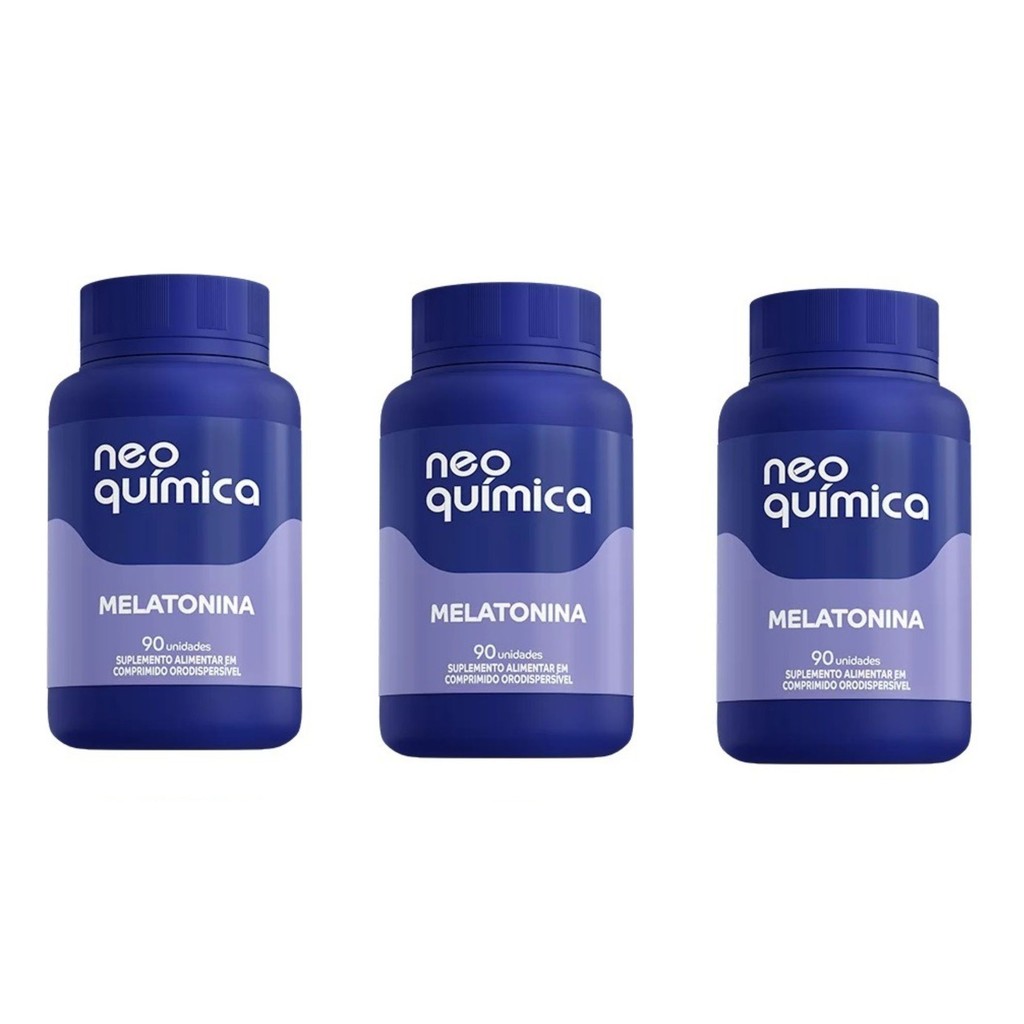 Kit 3x Melatonina 90 Comprimidos - Neoquímica em Oferta na Shopee