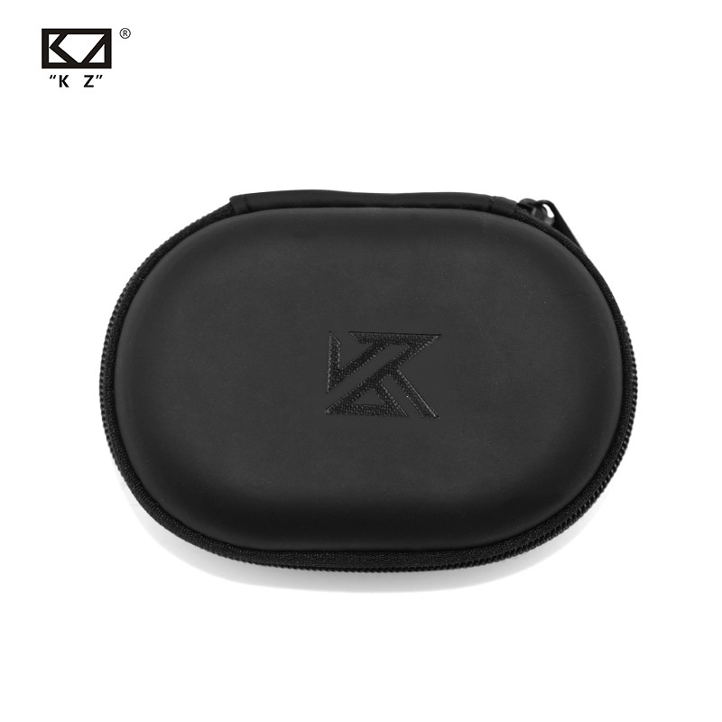 KZ Bolsa De Armazenamento De Fone De Ouvido Couro Portátil Elíptico À Prova De Pressão
