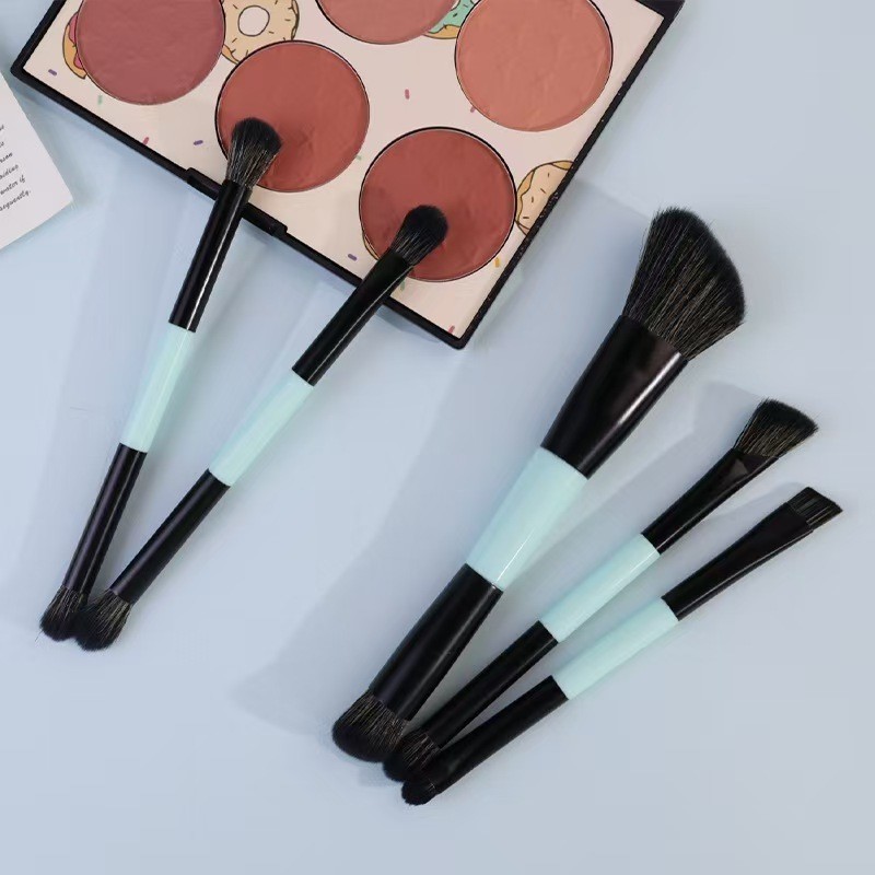 ANA1108 Kit de Pincéis de Maquiagem Profissional com Cerdas de Alta Qualidade–5 Peças Dupla Face · foto 2