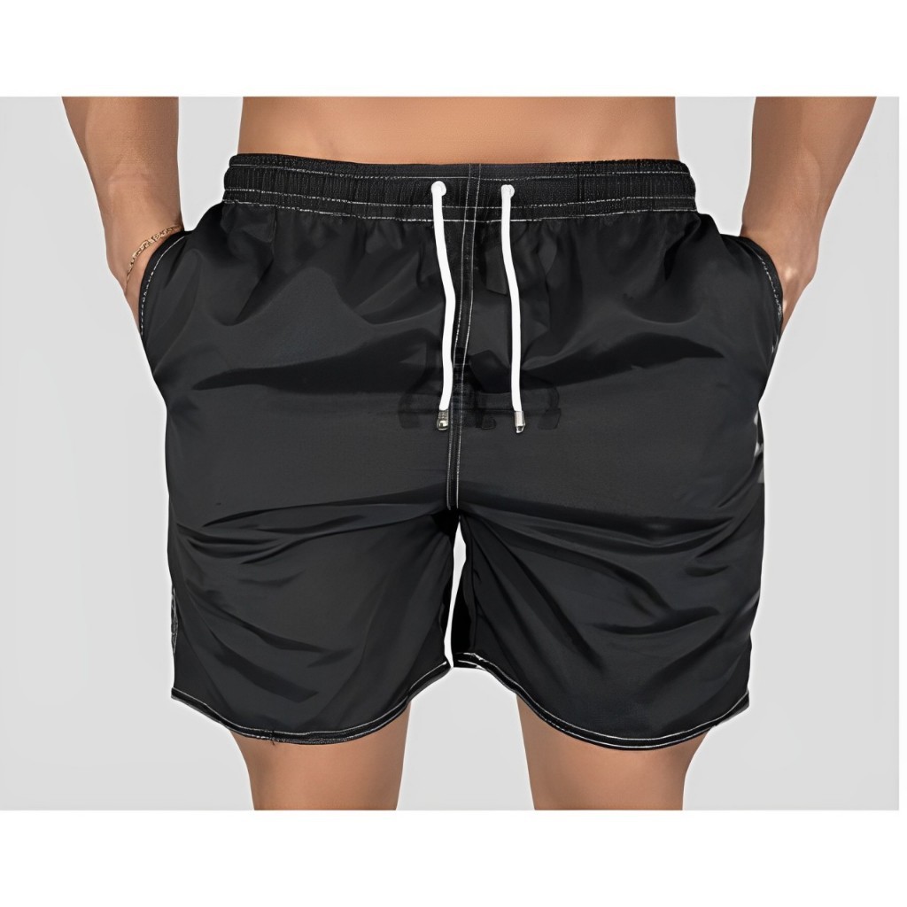 Shorts Com Elastano Masculino Bermuda Basico Academia Corridas Caminhada Treino