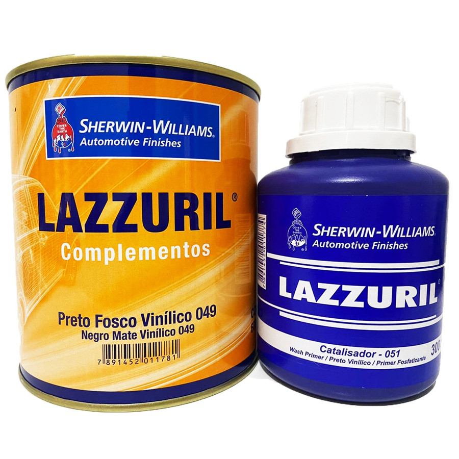 Preto Fosco Vinilico 600ml Sherwin Wil. C/ Catalisador 300ml