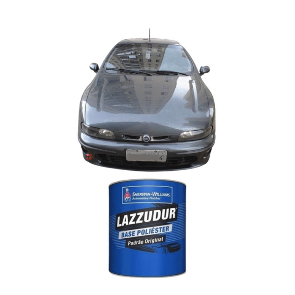 TINTA POLIESTER CINZA ORIONE METALICO 01 FIAT (675) 900ML LAZZUDUR em Oferta na Shopee