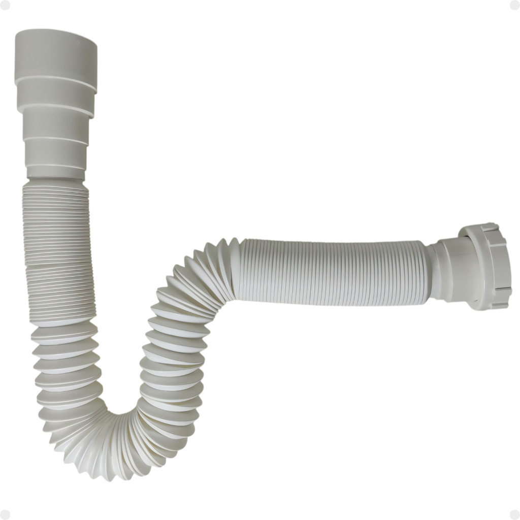 Sifão Longo 1,20m Universal Sanfonado Para Esgoto Lavatorio em Oferta na Shopee