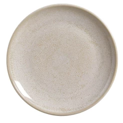 Conjunto com 6 Pratos Raso Coup Stoneware Hotelaria Latte Ø26,5cm