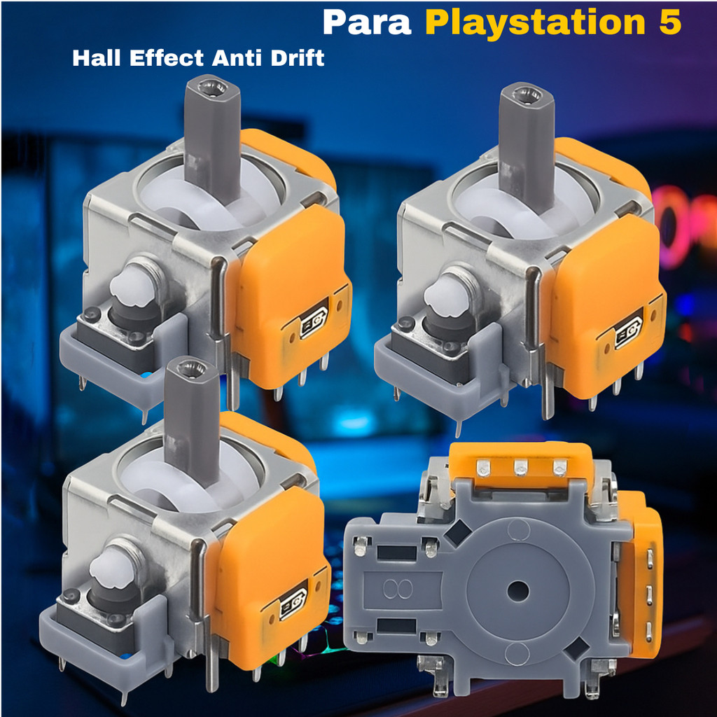4 Reparos Botões Analógicos Hall Effect Anti Drift Para Controle DualSense Playstation 5