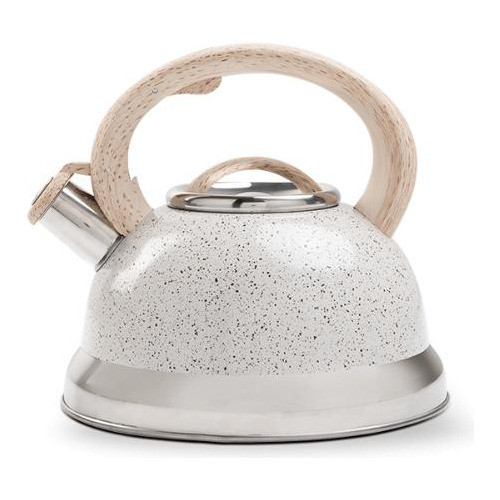 Chaleira Bule Alumínio C/ Apito Roma Vanilla Brinox 2,7 L em Oferta na Shopee