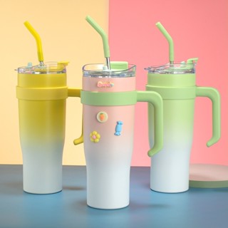 Copo Térmico Garrafa Com Tampa e Canudo e Adesivos 1200ML Frio ideal para Hidratação Viagem em Oferta na Shopee