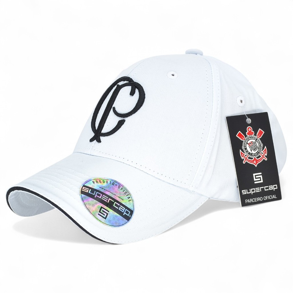 Boné Corinthians Timão Aba Curva Bordado Licenciado Oficial - Fashion Accessories