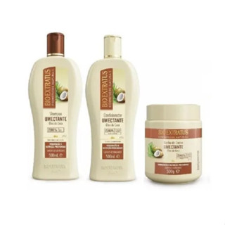 Bio Extratus Umectante Óleo de Coco (Shampoo+Condicionador+Banho de Creme 500g) em Oferta na Shopee