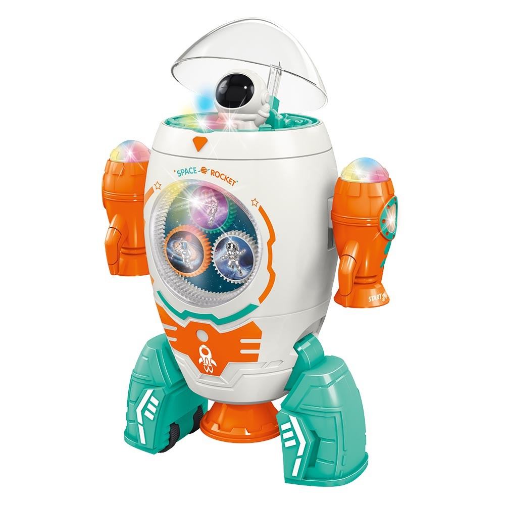 Foguete com Luz e Som - Space Rocket - ST Import - Hobbies & Collections