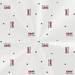 Saco Poli Transparente Decorado - Feito Com Amor - 11x19,5cm - 100 unidades - Cromus - Rizzo em Oferta na Shopee