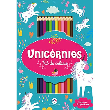 Unicornios - Kit De Colorir: Unicornios - Kit De Colorir, De Ciranda Cultural. Editora Ciranda Cultural, Capa Dura, Ediç