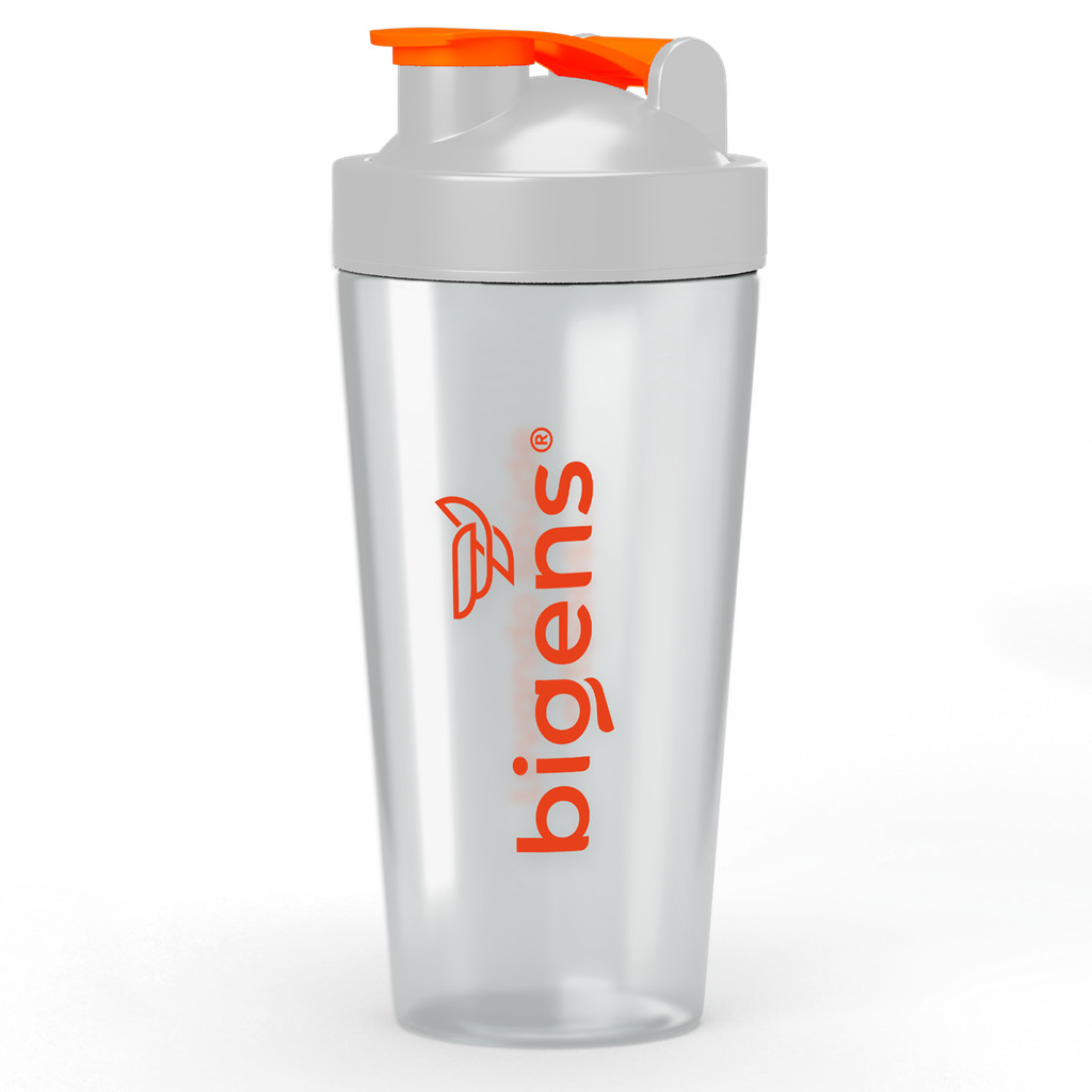 Coqueteleira Transparente - Bigens - 600mL com Misturador Interno - Prática e Eficiente em Oferta na Shopee