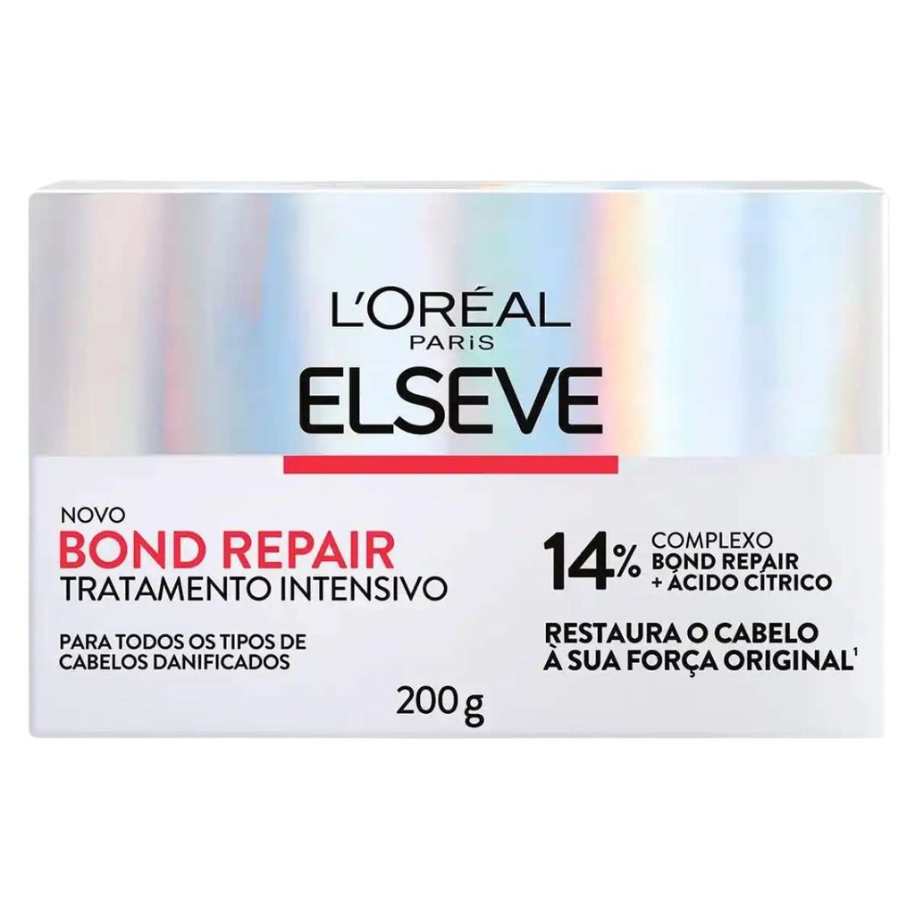 Creme Para Tratamento Elseve Bond Repair Loreal 200g Máscara Intensiva Restaura A Estrutura Interna Dos Fios Danificados