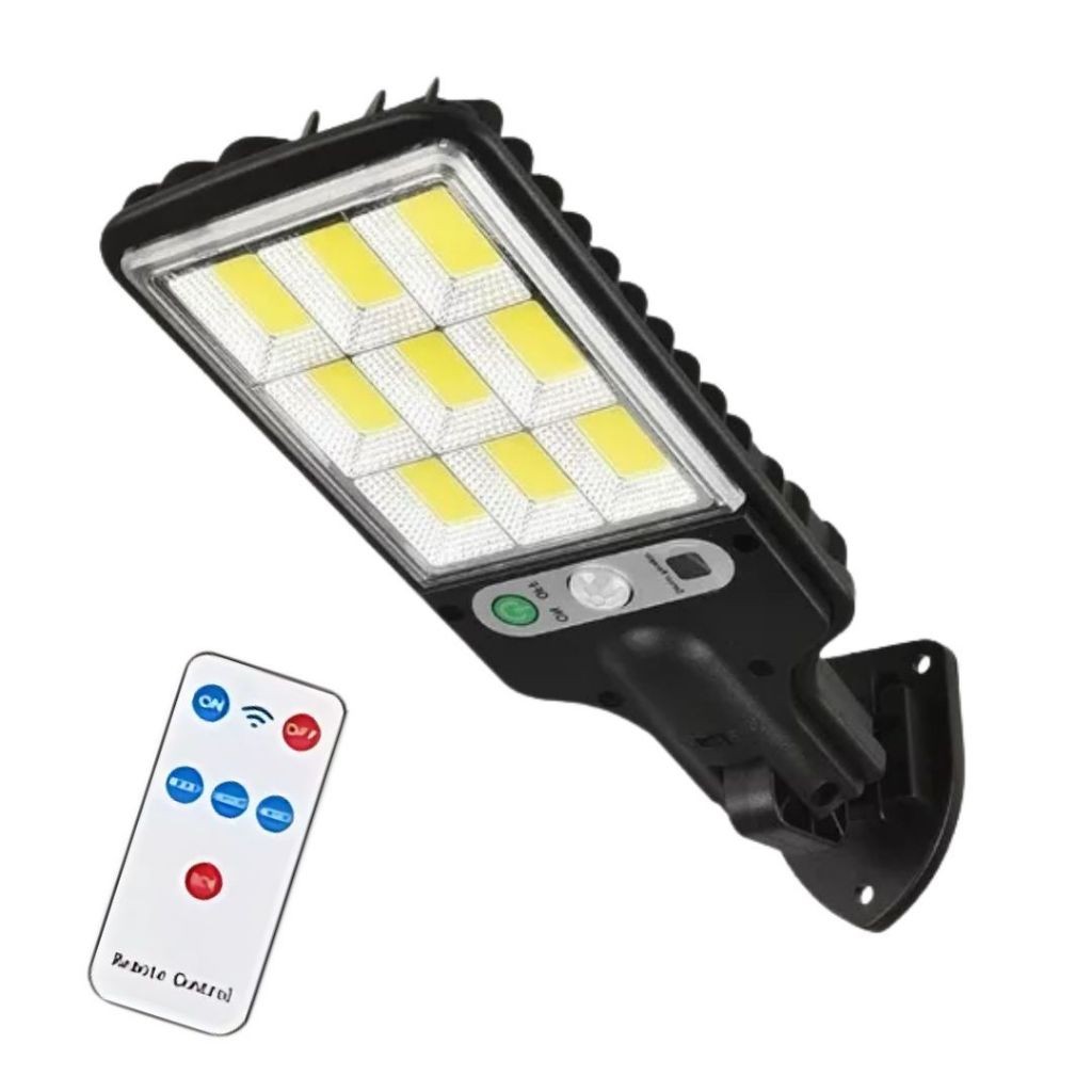Kit MINI Luminária Solar Parede Refletor 108COB Controle Sensor Prova D'Água 3 Funções em Oferta na Shopee