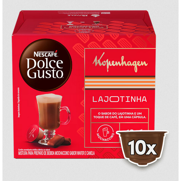 Cápsula Kopenhagen Lajotinha Com 10 Unidades Dolce Gusto