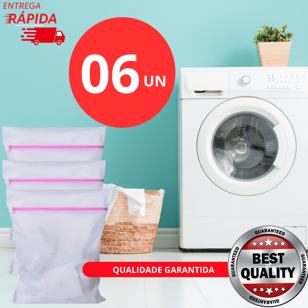 Jogo 6, 3 ou 1 Sacos para maquina de lavar roupas delicadas peças intimas ideal para organizar roupa na mala