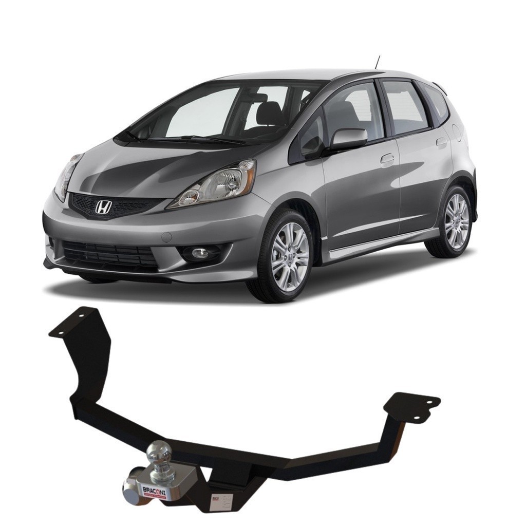 Engate Reboque Fixo New Fit 2009 A 2014 Aco Resistente Cap Carga 700kg Inmetro Bom tOP