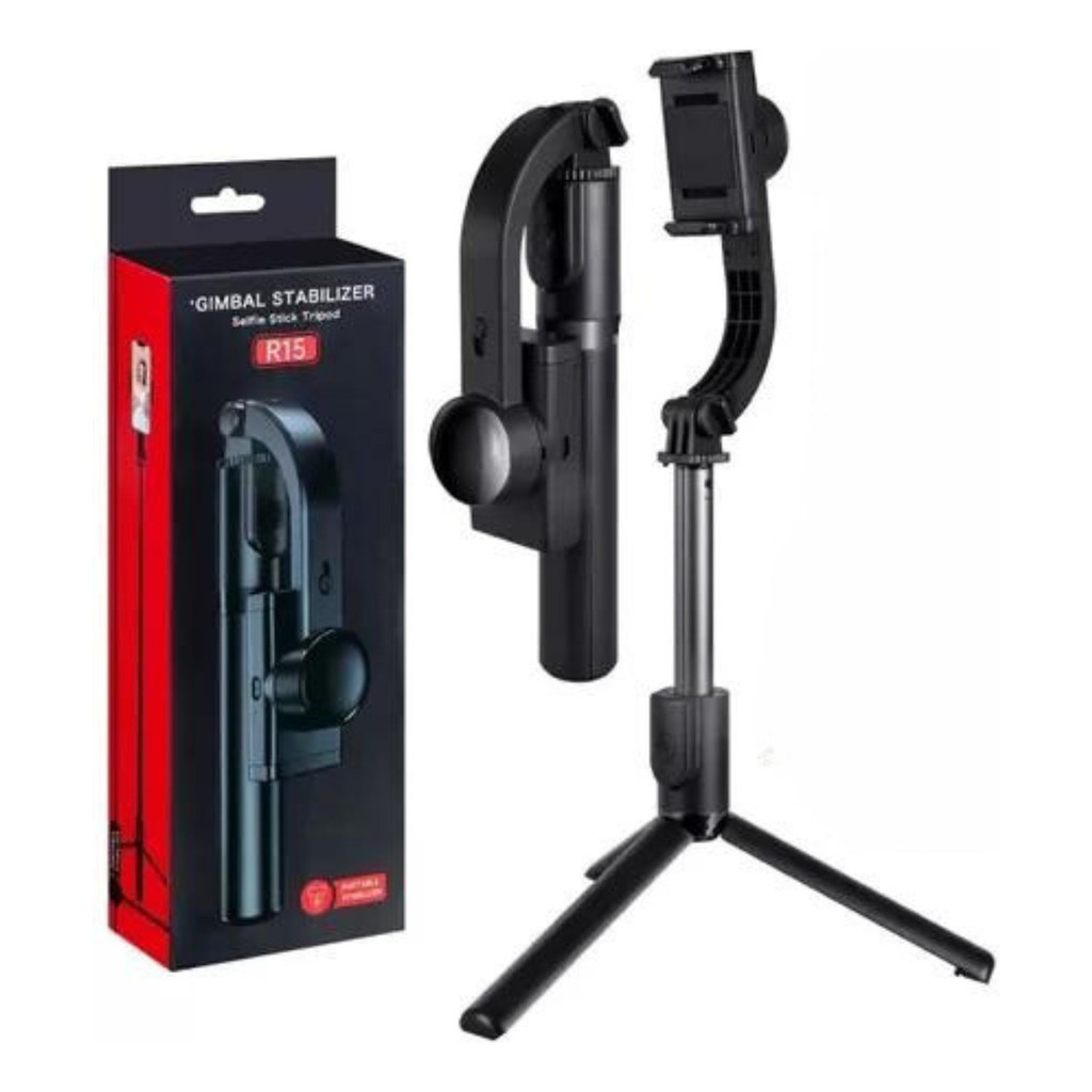 Estabilizador Tripé De Celular Pau De Selfie Controle R15
