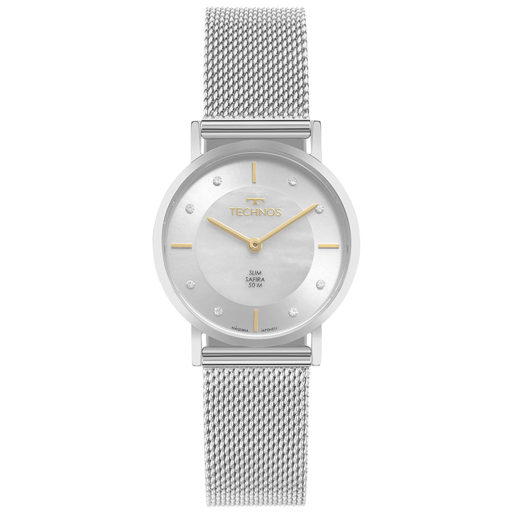 Relógio Technos Feminino Slim Prata - 2025LTW/1B em Oferta na Shopee