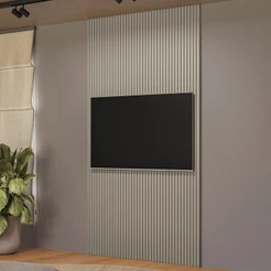 Painel para TV Até 60 Polegadas Ripado Gris Fosco 810006068 - Linea Brasil