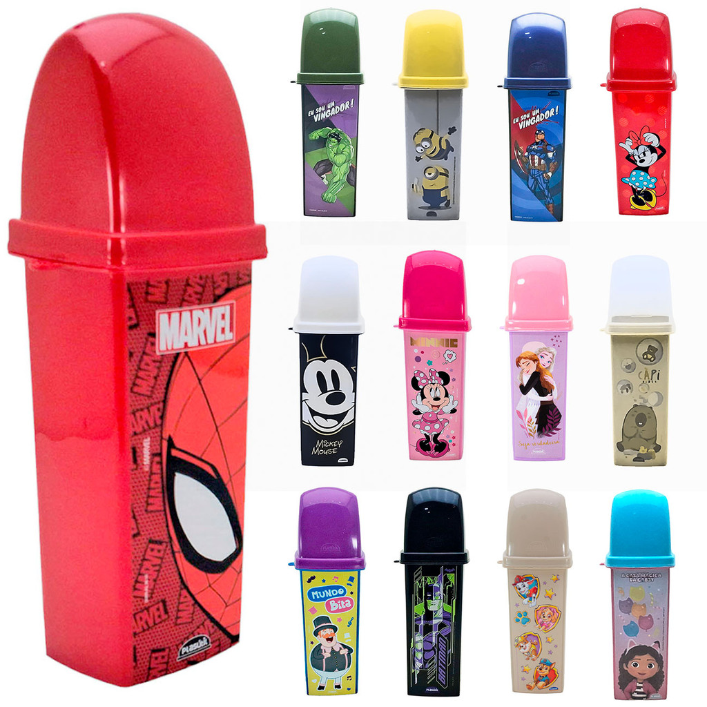 Case Porta Escova de Dente Infantil Dental Case Escolar Plasutil em Oferta na Shopee