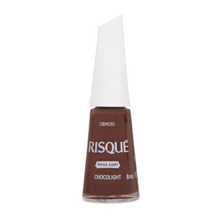 Esmalte Risqué Marrom Cremoso Chocolight  8ml em Oferta na Shopee