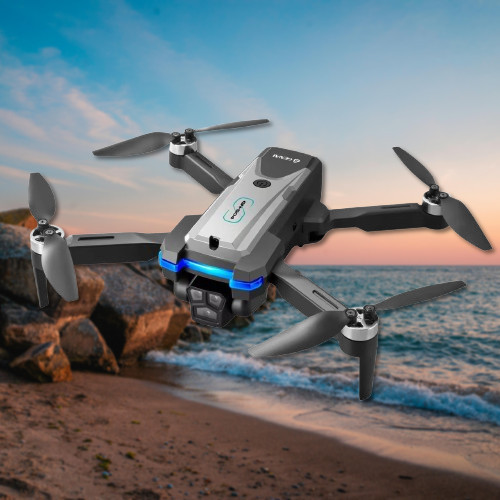 Drone S8S Profissional Com Câmera Motor Sem Escova Hd 4k e 2 Baterias-EMLL em Oferta na Shopee