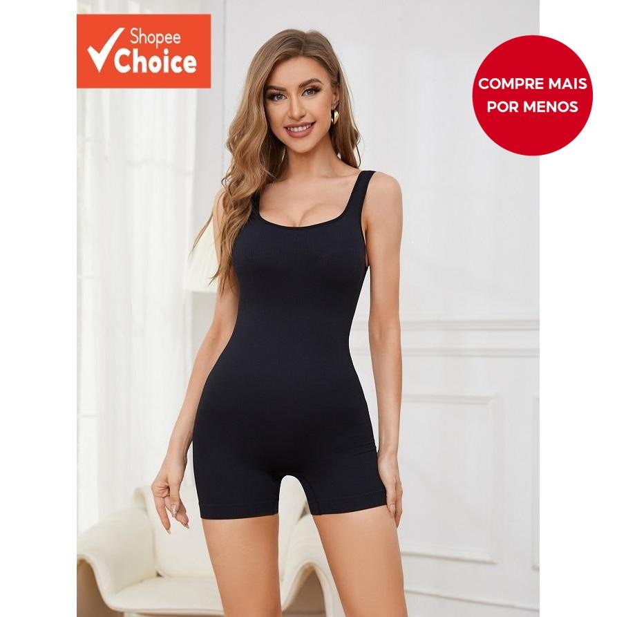 Body Modelador Sem Costura , Feminino Para Levantamento De Quadril Com Busto Completo