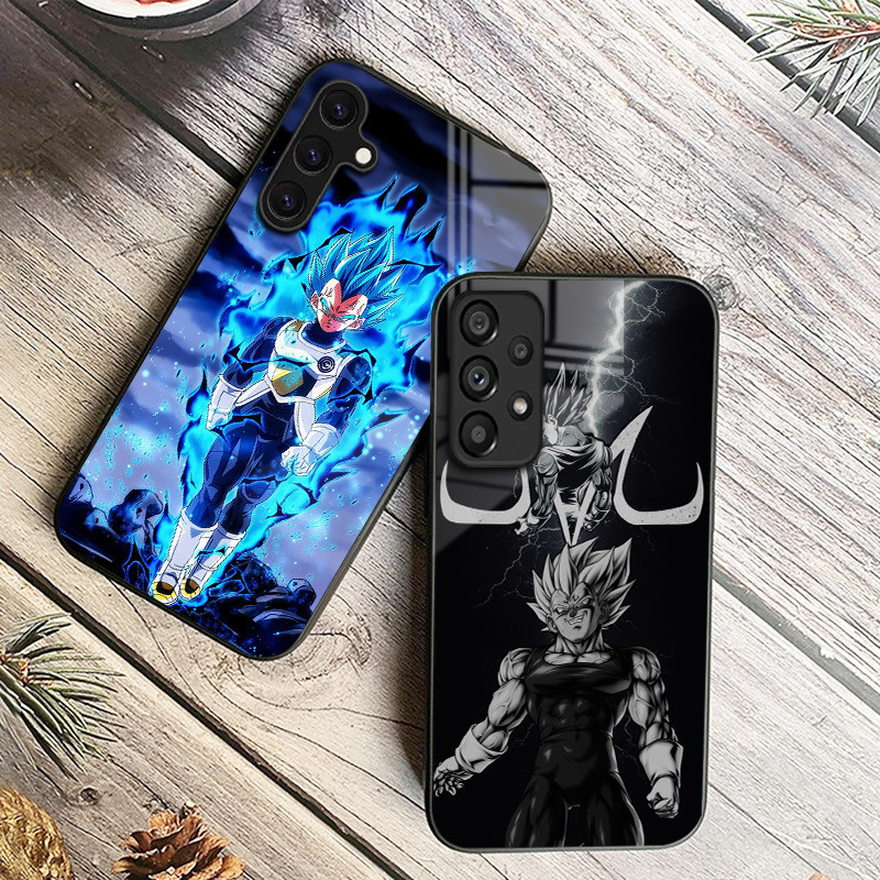 dragon ball vegeta 07 Capa De Telefone De Vidro Para Samsung Galaxy A14 A16 A30 A22 A32 A33 A34 A40 A42 A55 4G A52 A53 A