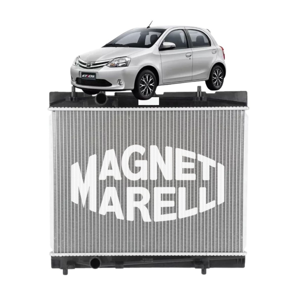 Radiador Magneti Marelli Toyota Corolla 1.6 1.8 1993 1995 1997 1999 2001 em Oferta na Shopee