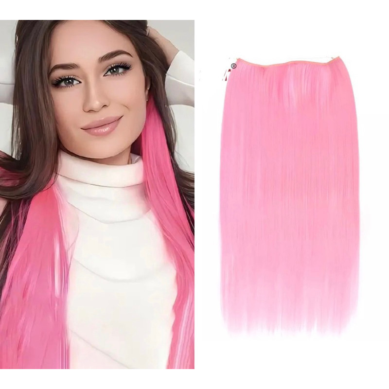 Extensão cabelo bio pro rosa - Aplique para Cabelos Orgânico - Rosa