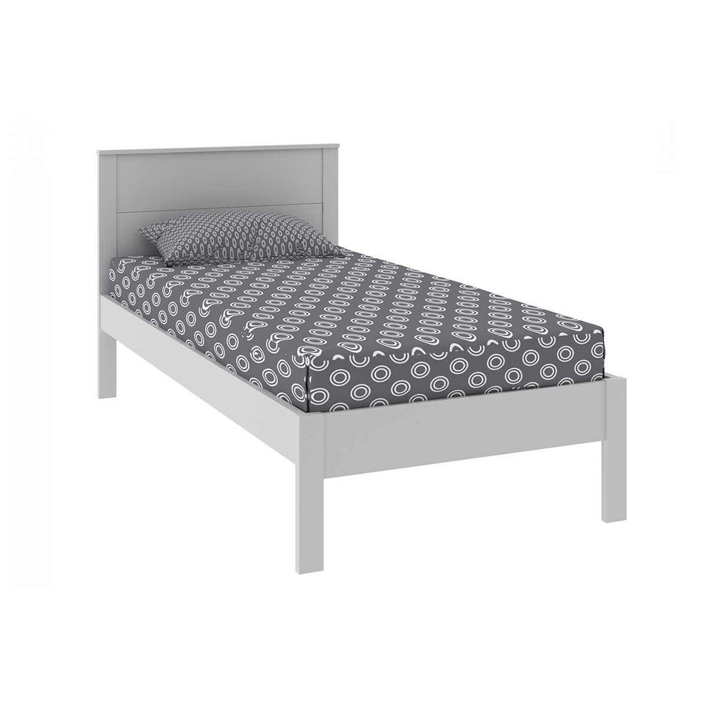Cama Solteiro CM8004 Branco - Tecno Mobili em Oferta na Shopee