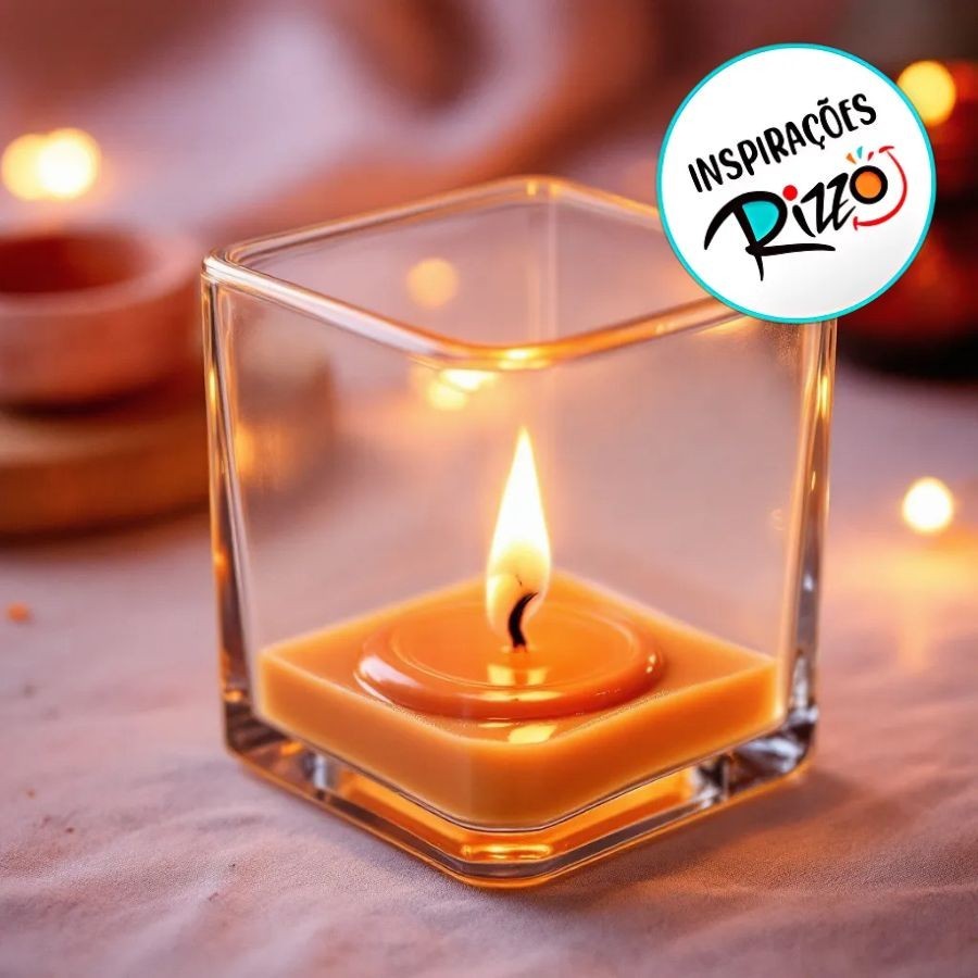 Pote De Vidro Quadrado - 10x10cm - 600ml - 1 unidade - Rizzo em Oferta na Shopee