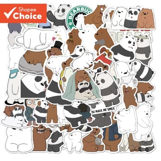 Adesivos De Urso Nu 50 Peças Fofos De Desenho Animado Graffiti À Prova D'água Para Laptop Bagagem Te