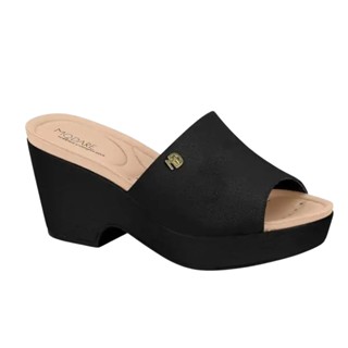 Tamanco Modare Feminino Salto Plataforma Anabela Preto em Oferta na Shopee