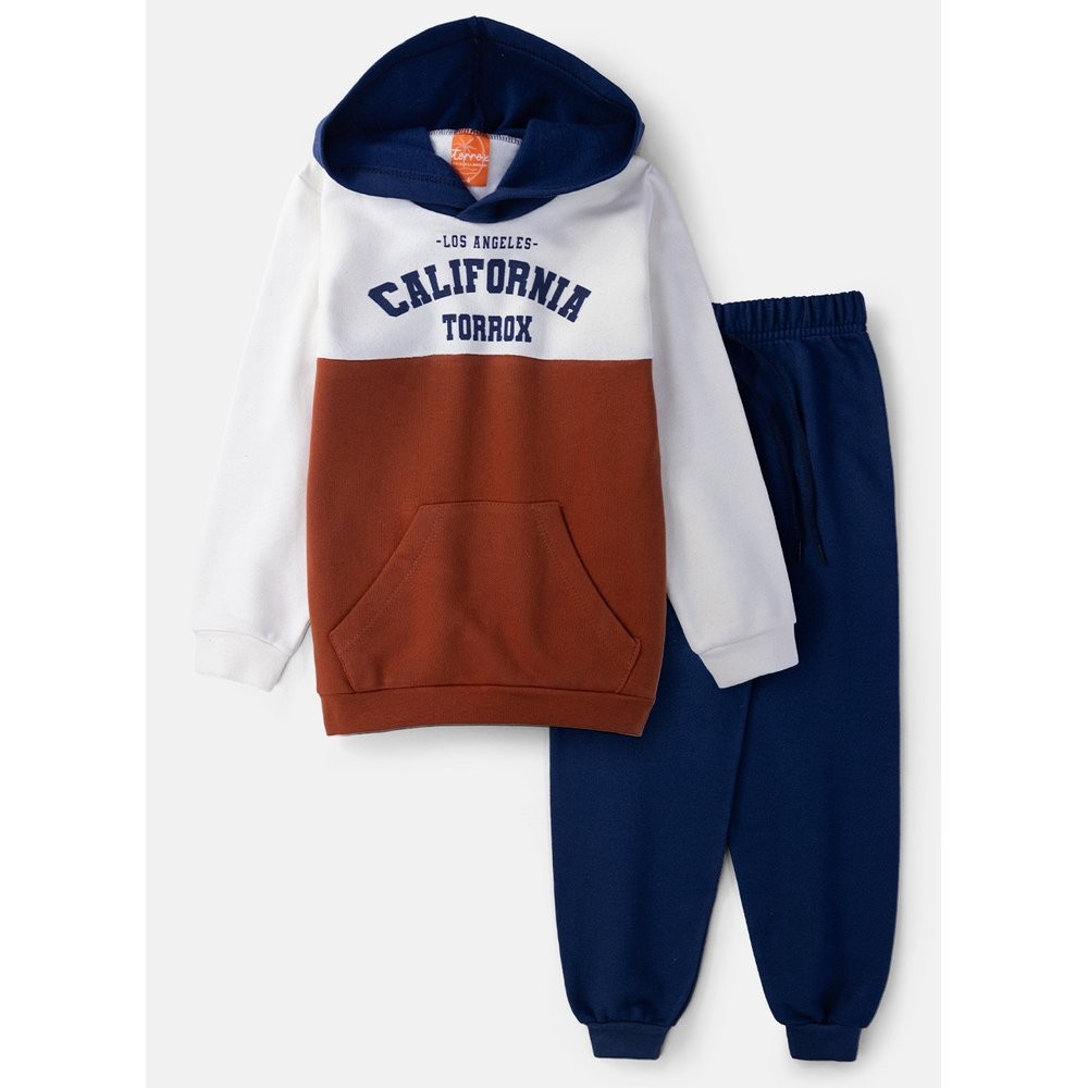 Conjunto Infantil Masculino Moletom California Vermelho 20 - Torrox