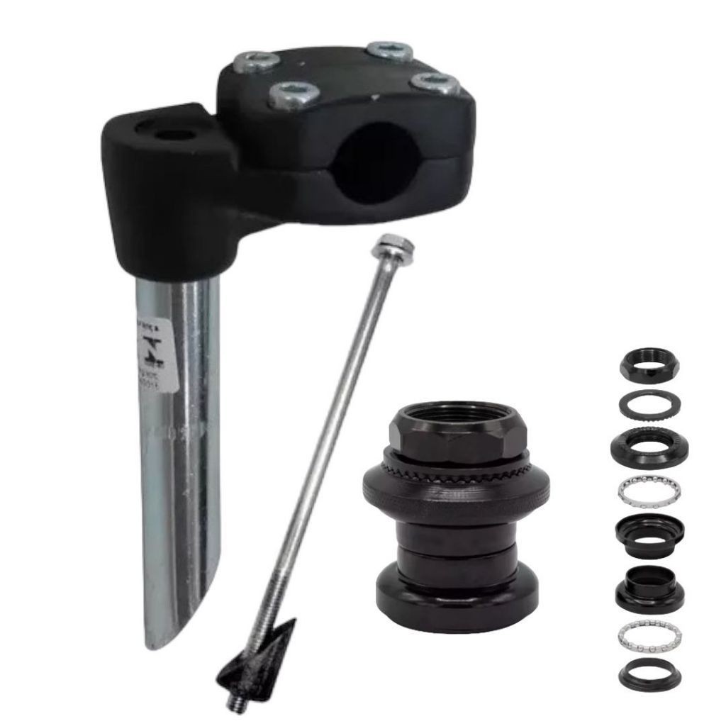 Suporte Mesa tipo Cross 22.2mm Com Espander + Movimento de Direção Standard para bike bicicleta