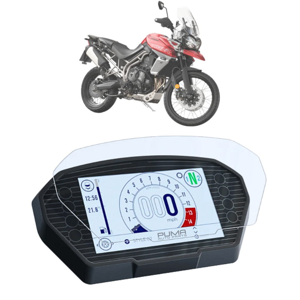Película Protetora Painel Moto Speed Triple 765 RS Tiger 800 2018 2020 2021