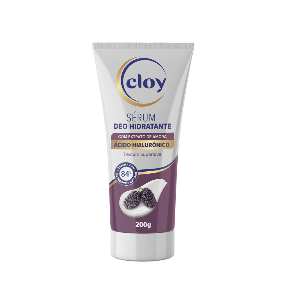 Sérum Desodorante Hidratante Corporal Cloy Amora 200G - Maciez e Rápida Absorção