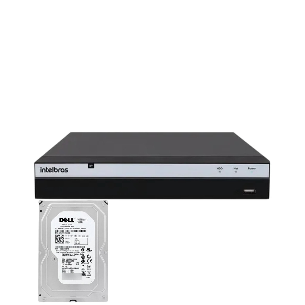Nvd 3316 16 Canais Intelbras Full Hd Ip 4k Nvd 3316 C/Hd 250gb No Nvd