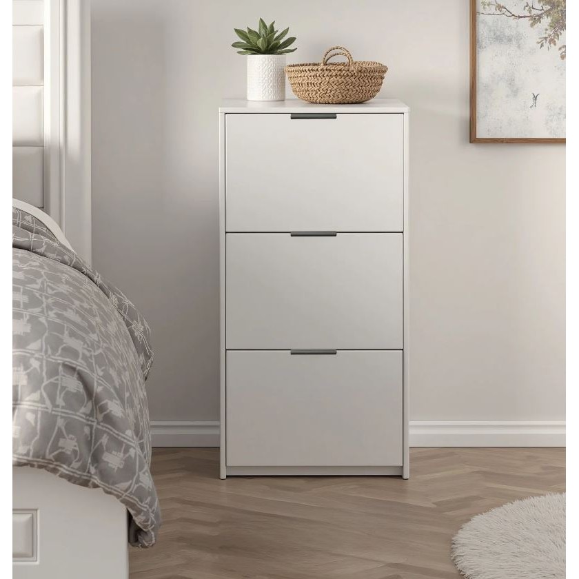 Sapateira Multiuso 3 Portas Armário Organizador Branco